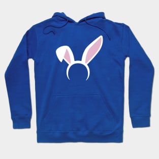 Bunny Ears Headband White Rabbit Easter Costume Hoodie